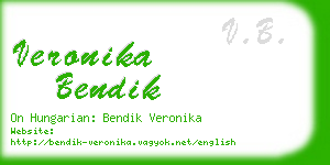 veronika bendik business card